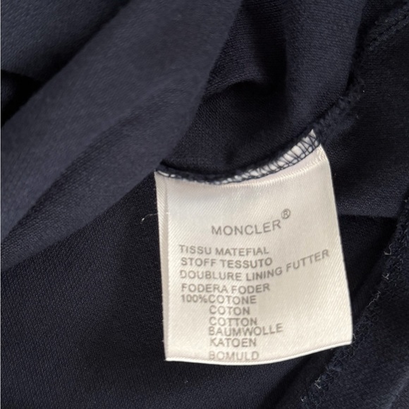 MONCLER Navy Blue Kids Polo Shirt - Picture 3 of 3